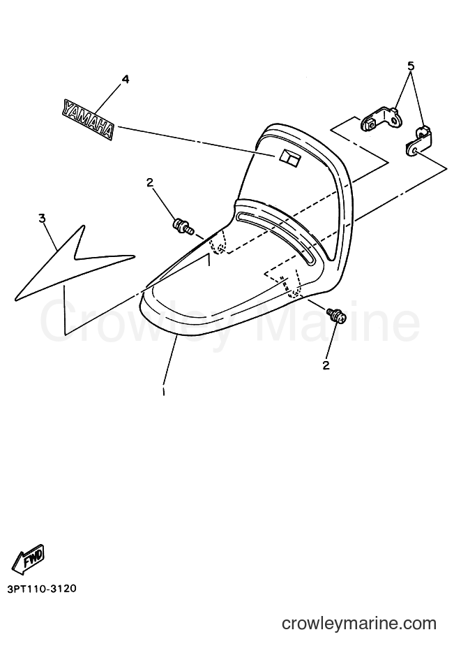 1993 Dirt Bike PW50 - PW50 (3PT9) [010] - FRONT FENDER