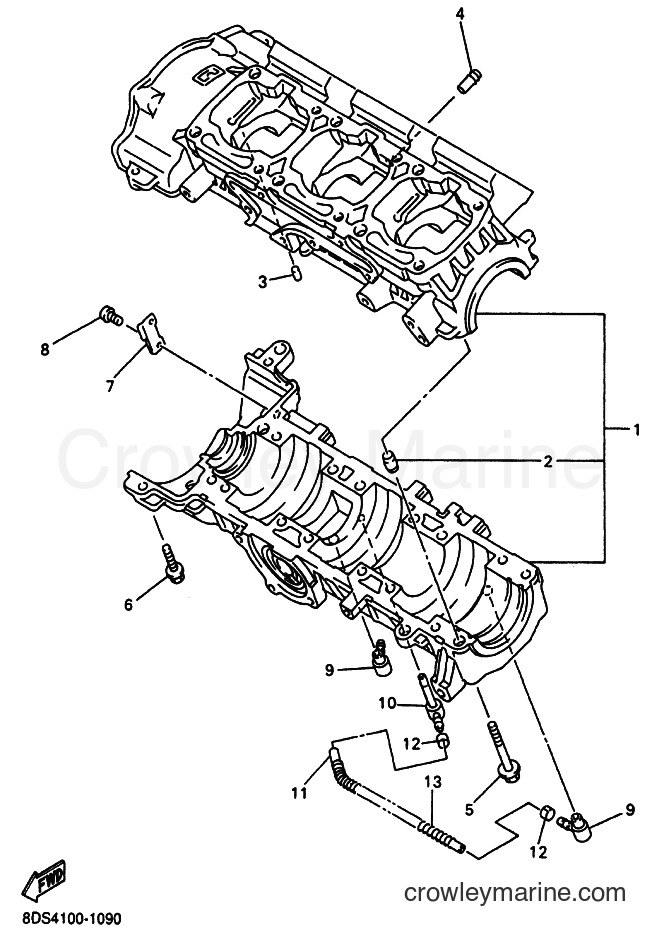 Yamaha Motors VX700DX (8DY4) [020] - CRANKCASE