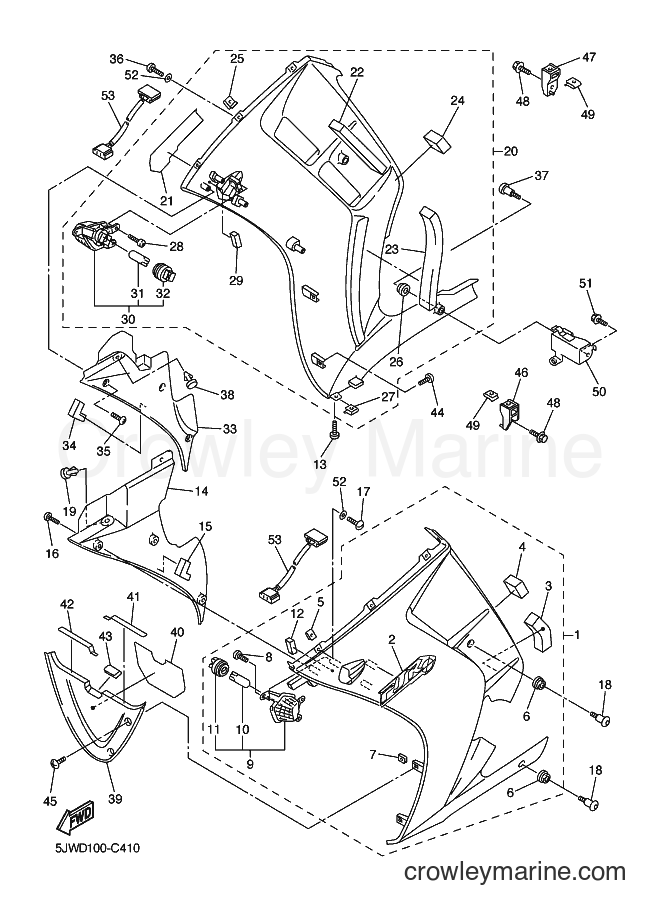 2004 Sport Bike FJR1300A - FJR1300A (5VS6) [010] - COWLING 2