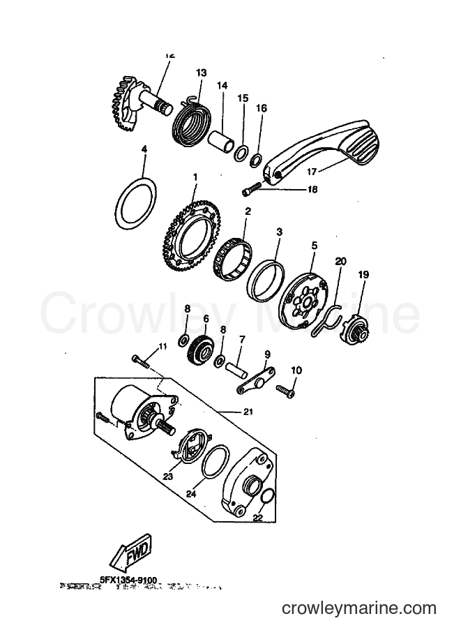 1999 Scooter CW50 - CW50 (4VVR) [010] - STARTER