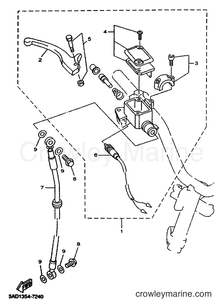 2001 Scooter YN50M - YN50M (5MRG) [010] - FRONT MASTER CYLINDER