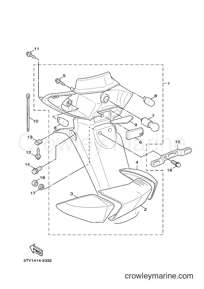 Yamaha Motors XC125 (5ML3) [040] - TAILLIGHT