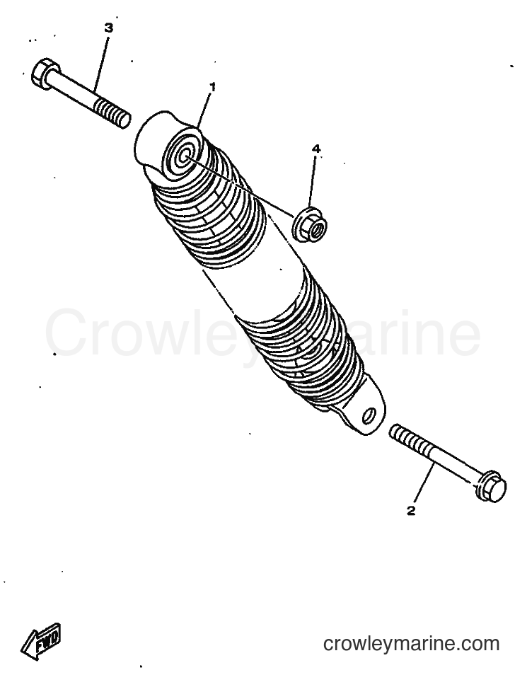 1997 Scooter YN50 - YN50 (5BW1) [010] - REAR SUSPENSION