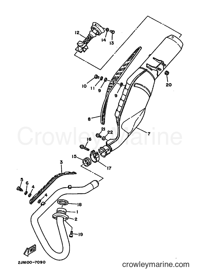 Yamaha Motors BW350 (2JN0) [020] - EXHAUST