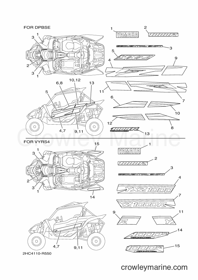 Yamaha Motors YXZ1000E (2HC4) [010] - GRAPHICS