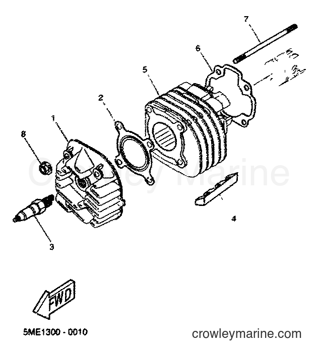 2001 Scooter YQ100 - YQ100 (5ME4) [070] - CYLINDER