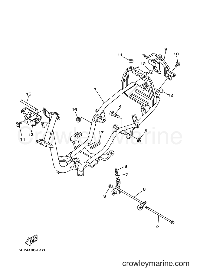 2003 Scooter YJ50R - YJ50R (5PP4) [010] - FRAME