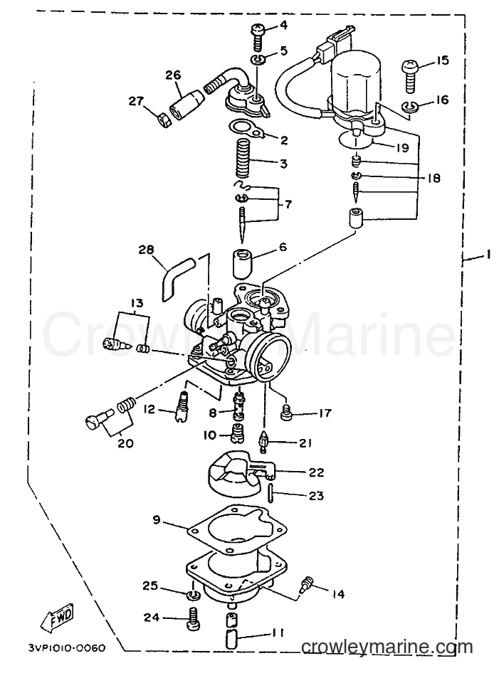 1995 Scooter YE50 - YE50 (4FW6) [999] - CARBURETOR