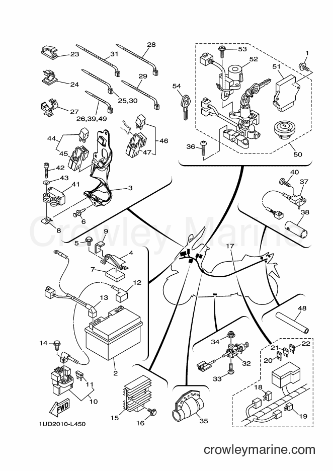 Yamaha Motors XP500 (1UD2) [010] - ELECTRICAL 1