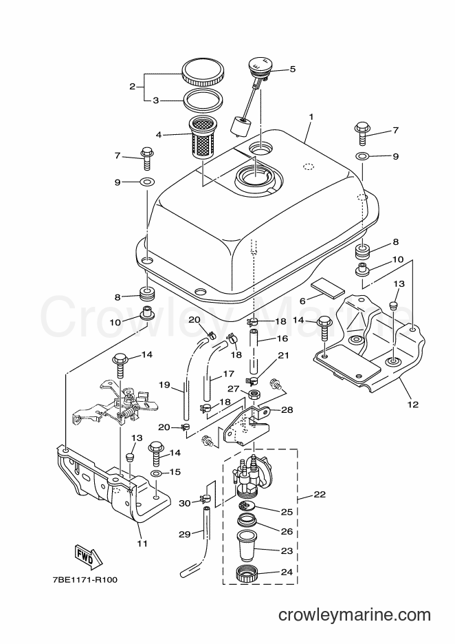 2016 Snowblower YT1280EX - YT1280EX (7BE2) [010] - FUEL TANK