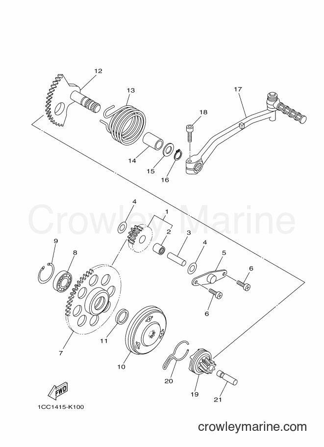 Yamaha Motors XC100E (1RS2) [010] - STARTER