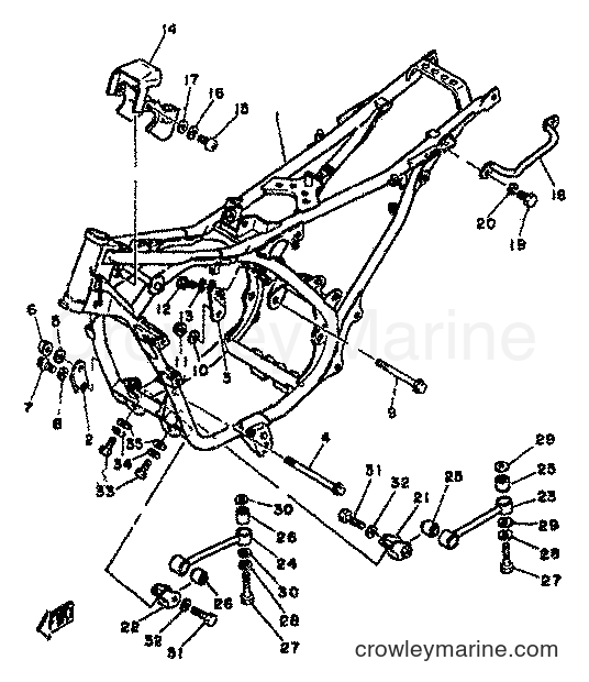 1982 Street Bike RD350LC - RD350LC (4L0) [999] - FRAME