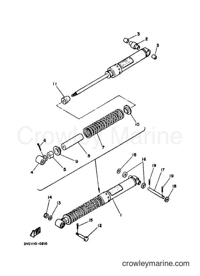 1992 Dirt Bike RT180 - RT180 (4BN2) [010] - REAR SUSPENSION