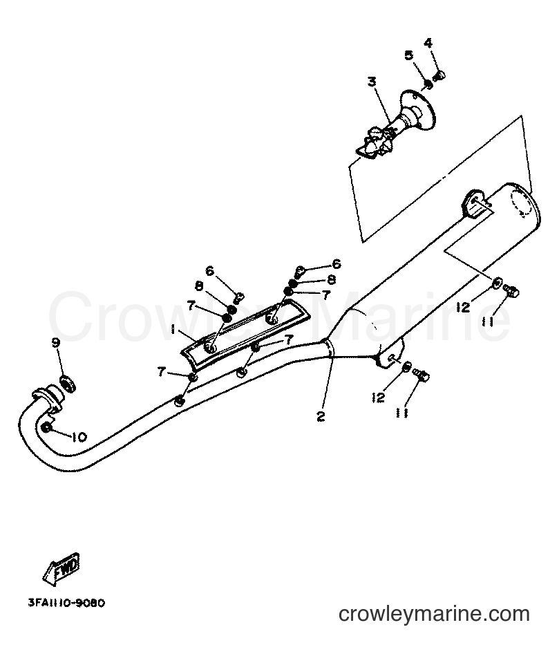 Yamaha Motors YFA1 (3FA4) [010] - EXHAUST