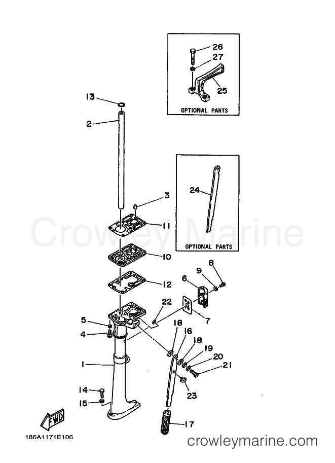 Yamaha Motors 2B (6A10) [010] - UPPER CASING