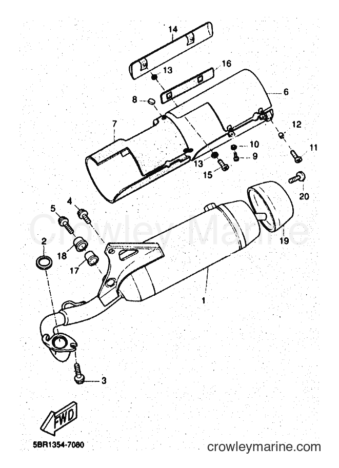 1998 Scooter YQ50 - YQ50 (5DR4) [010] - EXHAUST