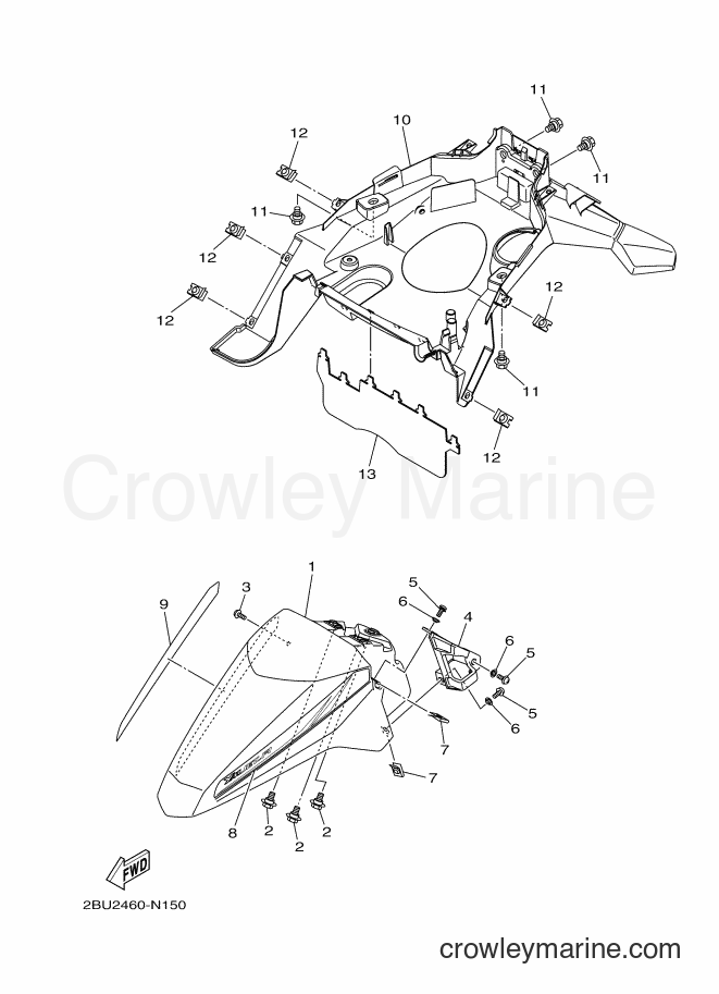 2014 Scooter AF115FX - AF115FX (2BU2) [010] - FENDER