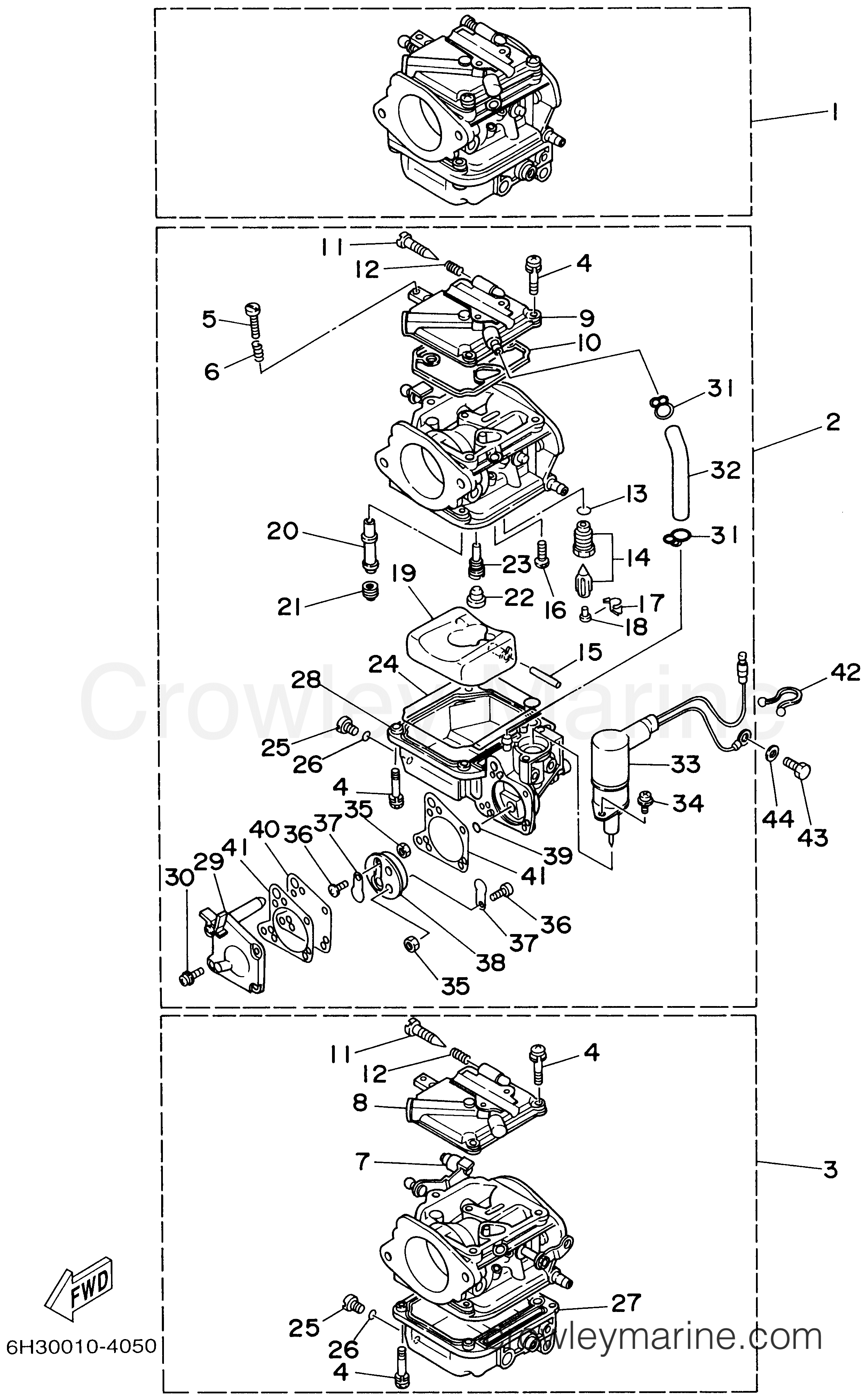 Yamaha Motors 60TLRA - CARBURETOR