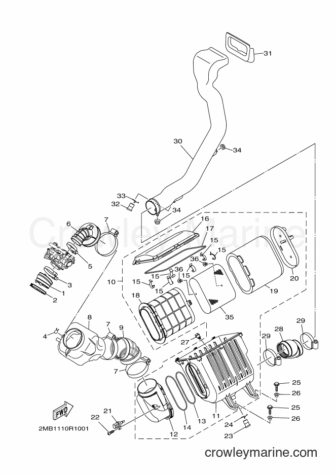 Yamaha Motors YXE700E (2MB3) [010] - INTAKE