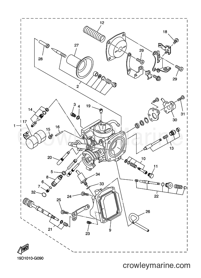 Yamaha Motors XVS250 (19D8) [010] - CARBURETOR