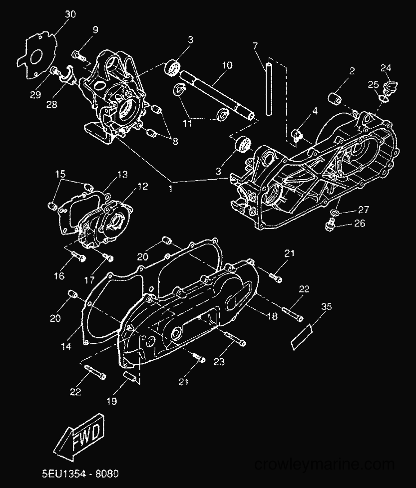 Yamaha Motors YH50 (5JB4) [050] - CRANKCASE