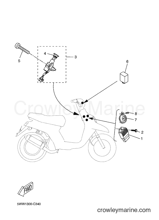 Yamaha Motors CW50L (2B63) [030] - ELECTRICAL 1