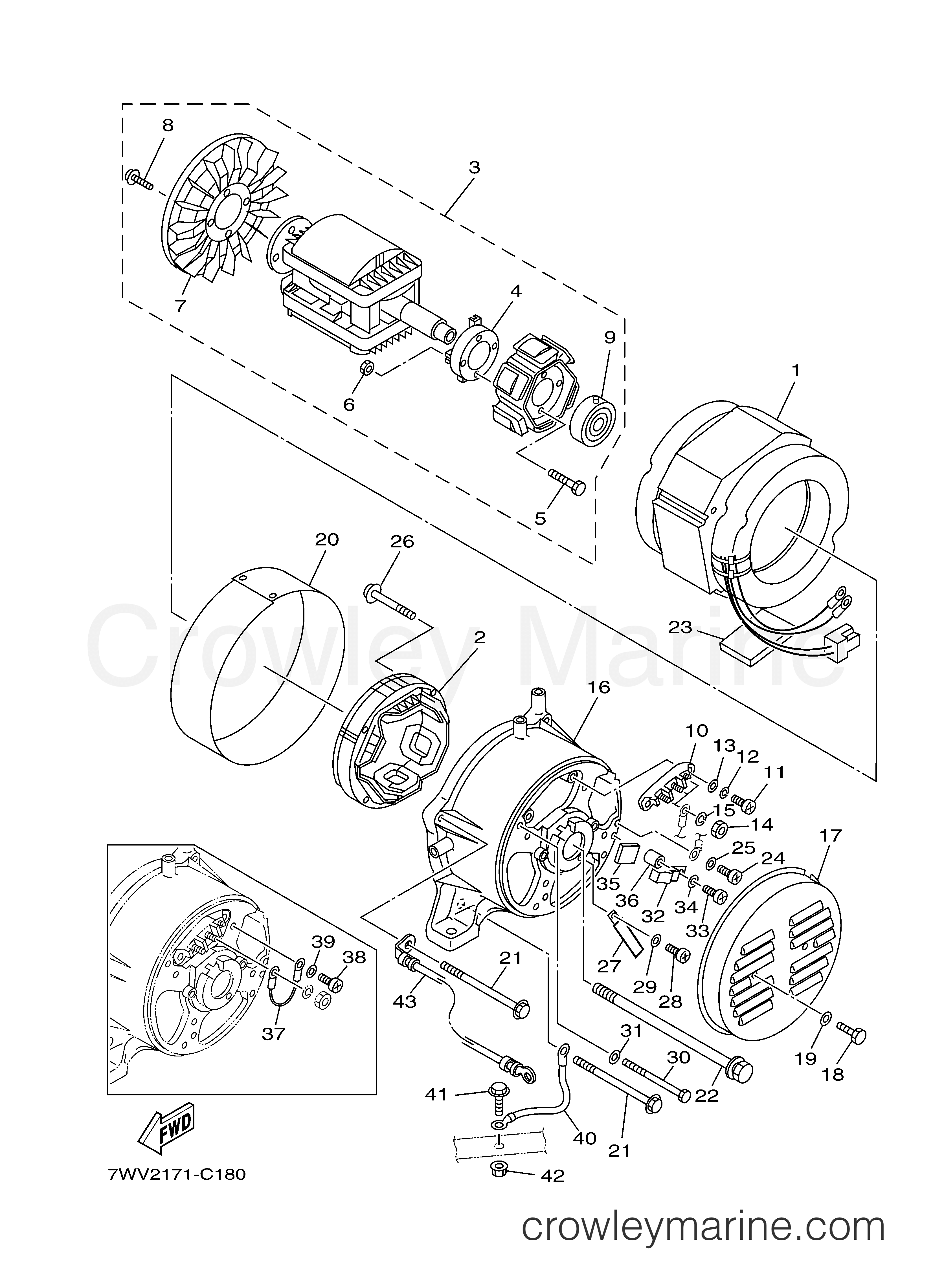 Yamaha Motors EF5200DECA - GENERATOR EF5200 7WV2
