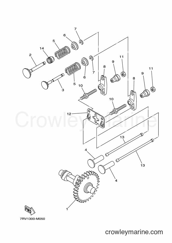 2016 Snowblower YT660 - YT660 (7T02) [010] - CAMSHAFT & VALVE