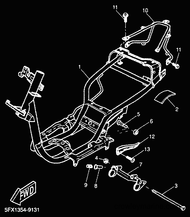 2001 Scooter CW50RS - CW50RS (5FXM) [020] - FRAME