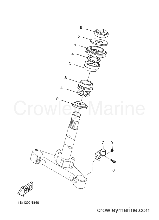 Yamaha Motors CW50 (5NT5) [010] - STEERING