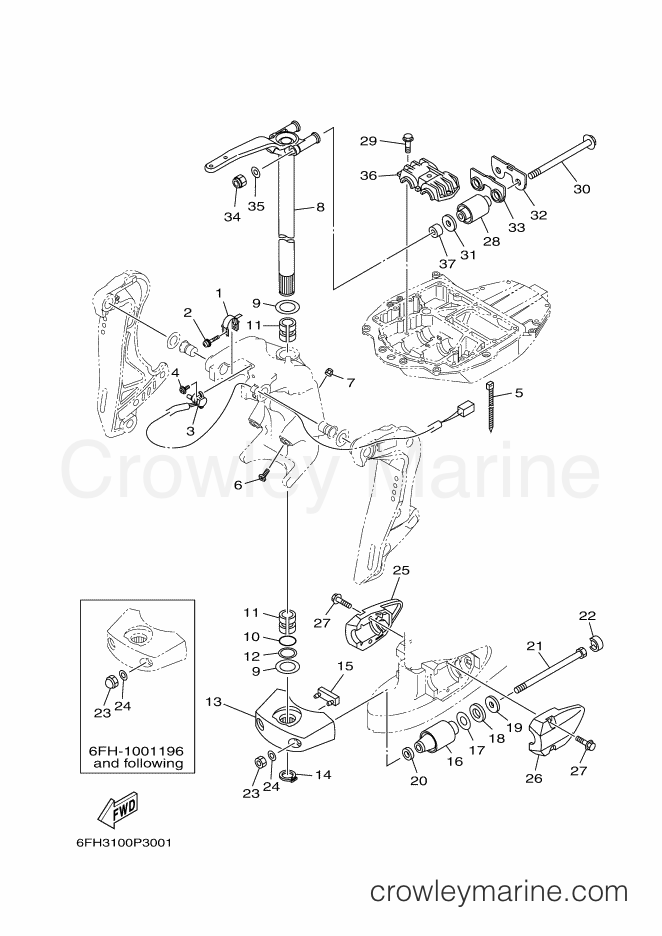Yamaha Motors VF175LA-2017 (6FH3) [020] - BRACKET 4