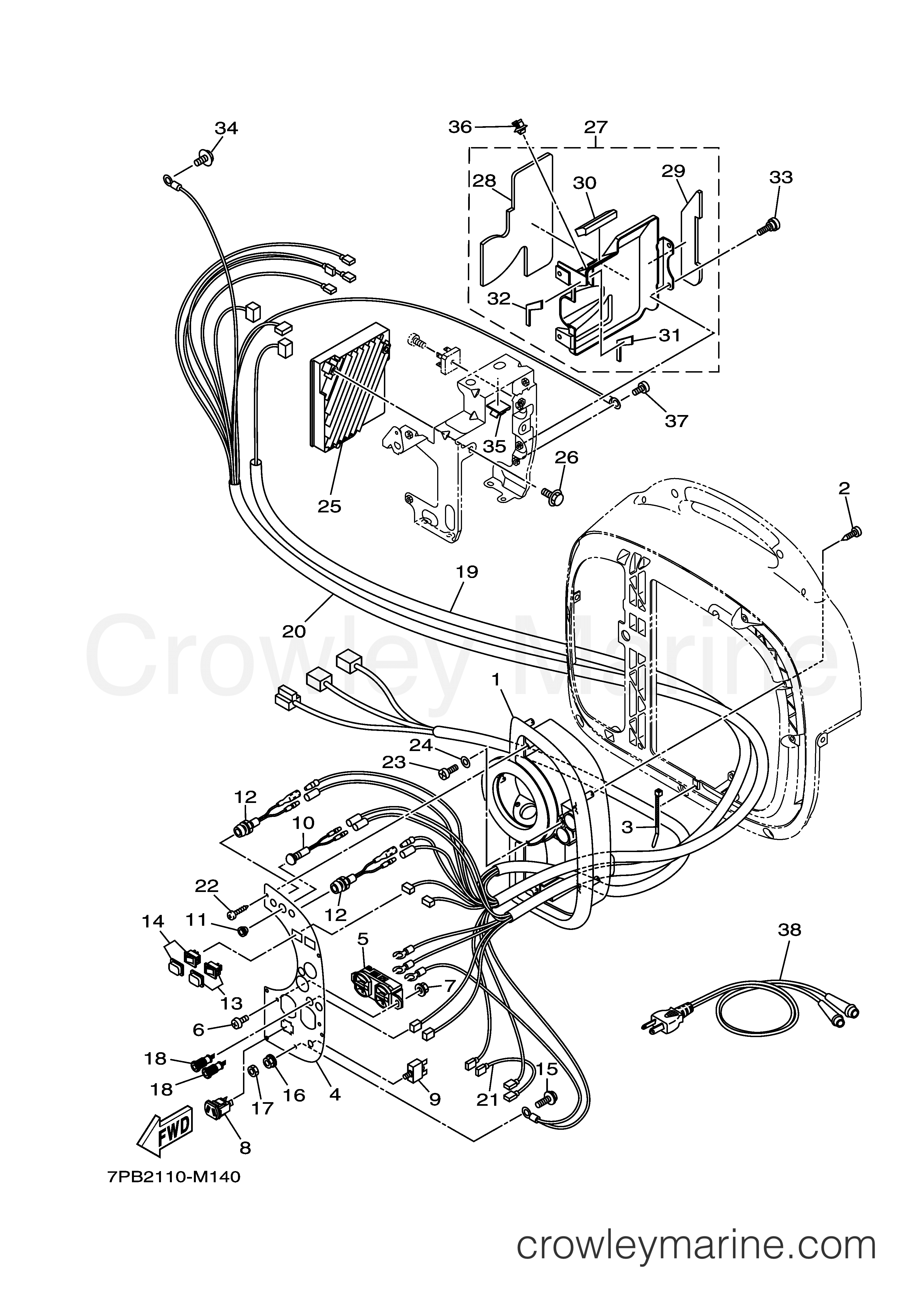 Yamaha Motors EF2000ISCX - CONTROL BOX