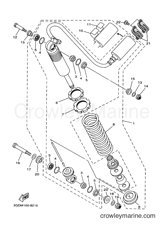 1998 ATV YFM350X - YFM350X (3GDP) [010] - REAR SUSPENSION