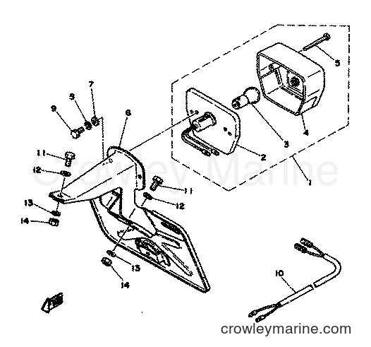 1977 Scooter FS1 - FS1 (2G0) [998] - TAILLIGHT