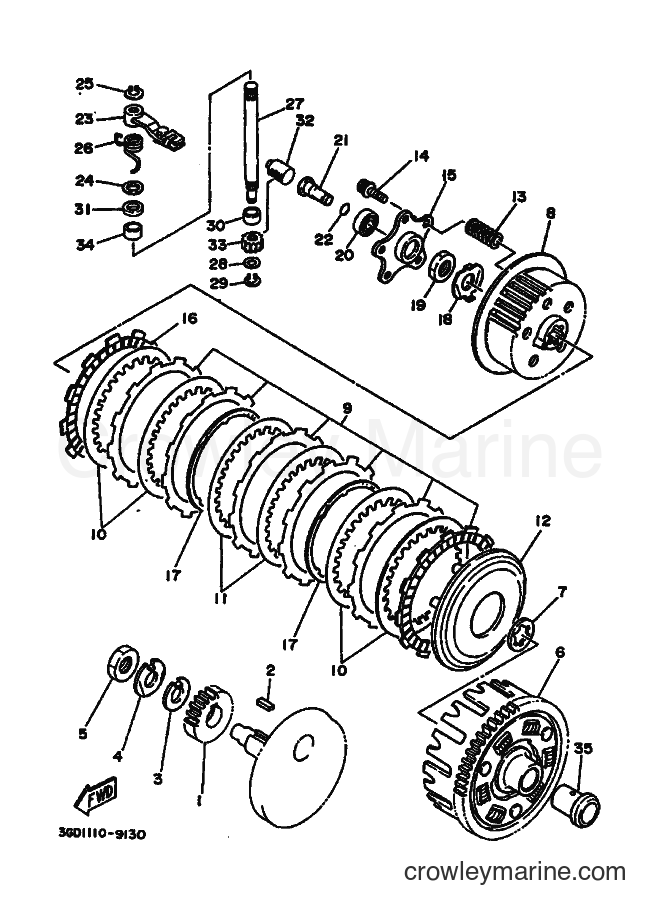1989 ATV YFM350X - YFM350X (3GD2) [010] - CLUTCH
