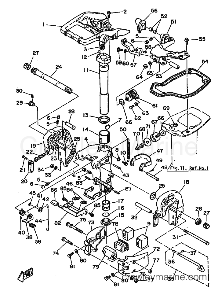 Yamaha Motors 30A (689) [999] - BRACKET