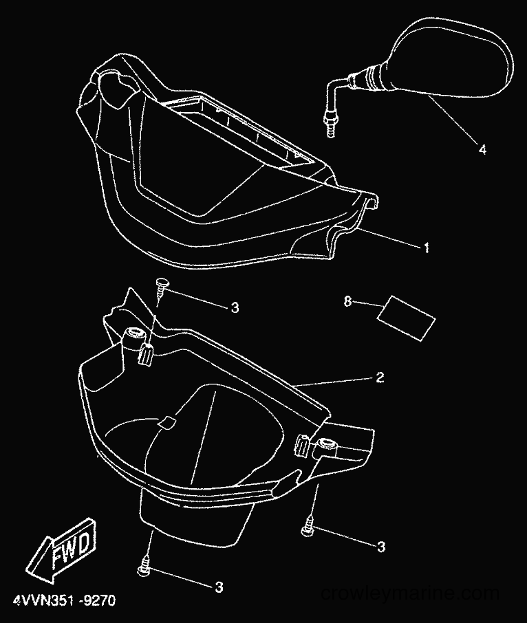 2000 Scooter CW50 - CW50 (5HG8) [010] - COWLING 1