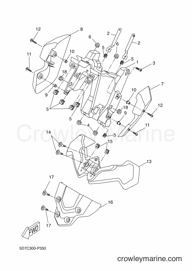 2017 Sport Bike MT125-A - MT125-A (BR35) [080] - COWLING 2