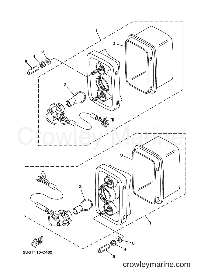 Yamaha Motors YXR660F (5UGK) [010] - TAILLIGHT