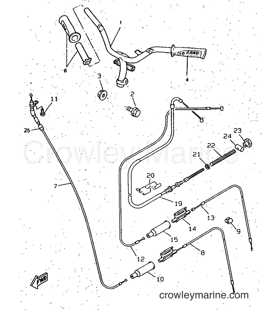 Yamaha Motors CW50RS (4VB3) [999] - STEERING HANDLE & CABLE