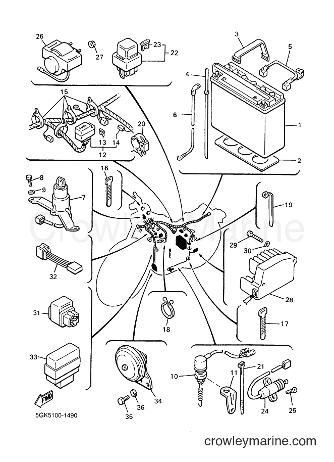 Yamaha Motors VMX12 (5GKB) [01A] - ELECTRICAL 2