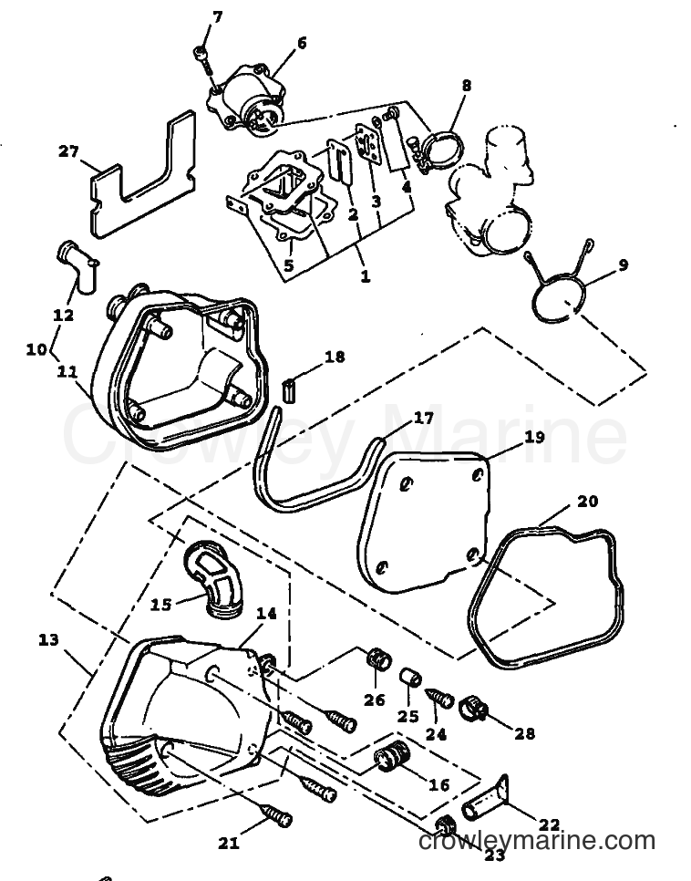 1999 Scooter YW100 - YW100 (4VPG) [010] - INTAKE