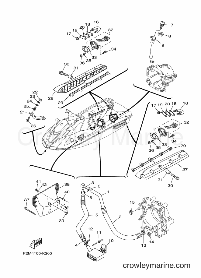 Yamaha Motors VX1800 (F2M4) [020] - HULL & DECK