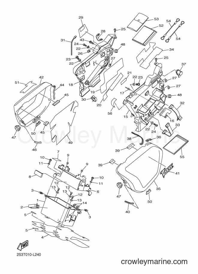 Yamaha Motors VMX17 (2CEU) [010] - SIDE COVER 2