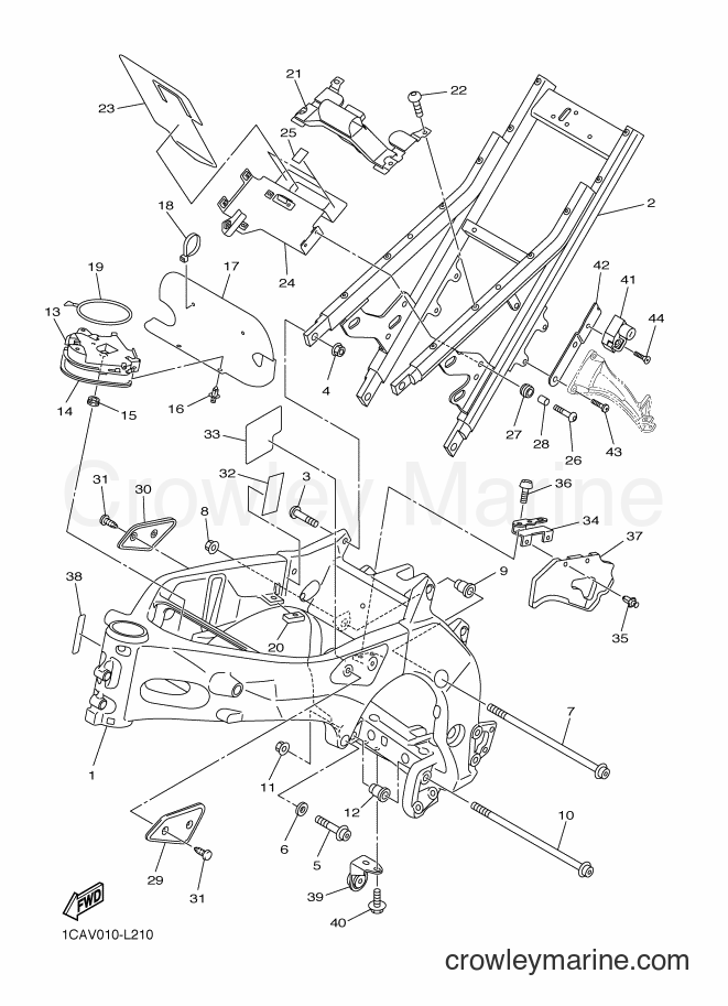 2014 Street Bike FZ1-S - FZ1-S (2DV8) [010] - FRAME