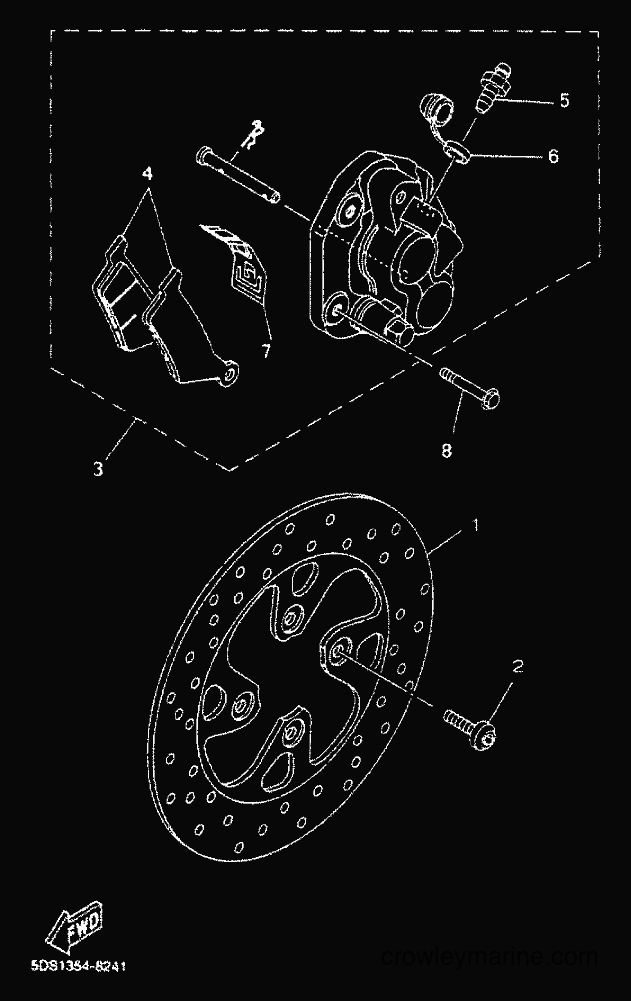 Yamaha Motors YP125E (5DSC) [010] - FRONT BRAKE CALIPER