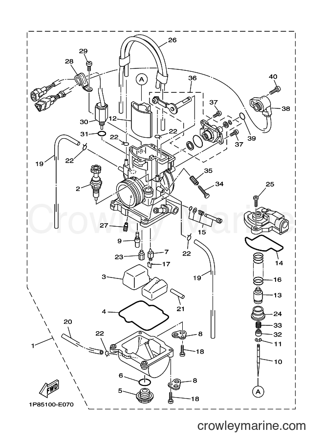 2017 Dirt Bike YZ250 - YZ250 (1SSN) [010] - CARBURETOR