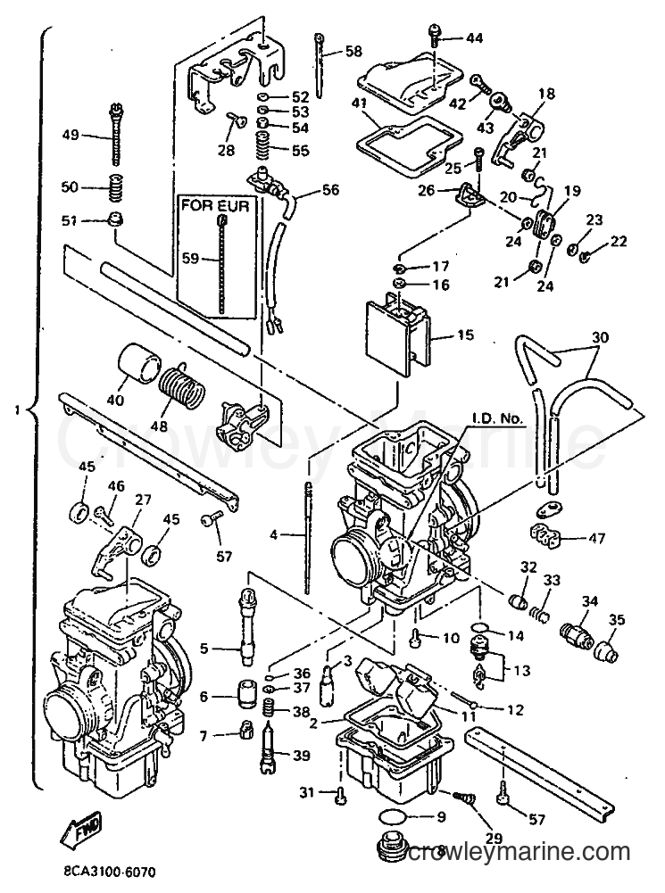 Yamaha Motors VX600 (8CA3) [030] - CARBURETOR