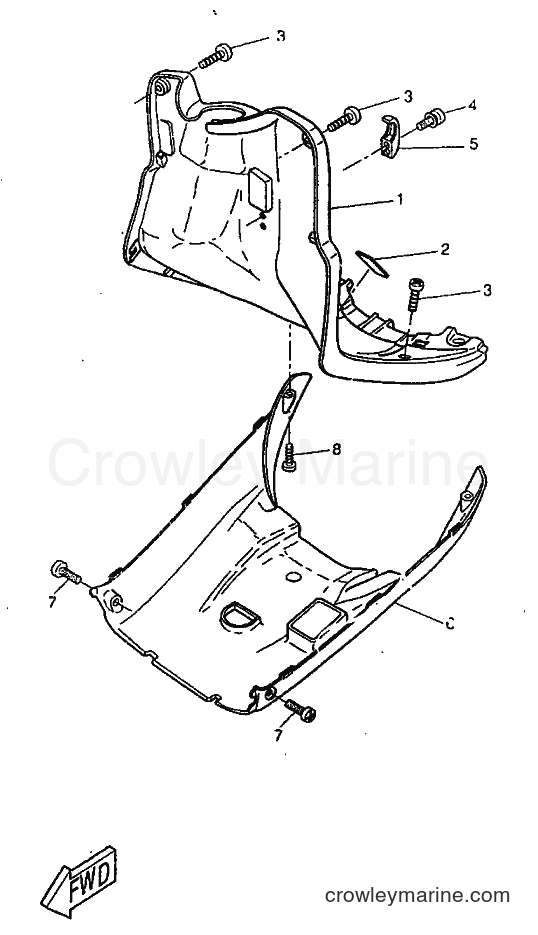 1998 Scooter CW50RS - CW50RS (4WB3) [010] - LEG SHIELD