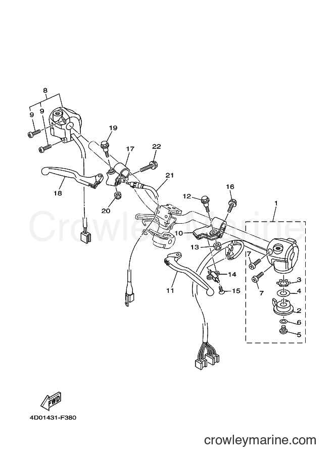 2007 Scooter CT-115D - CT-115D (4D01) [010] - SWITCH & LEVER FOR DRUM BRAKE